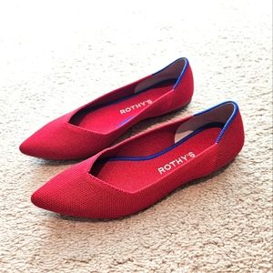 Rothy's Chili Red Points size 6